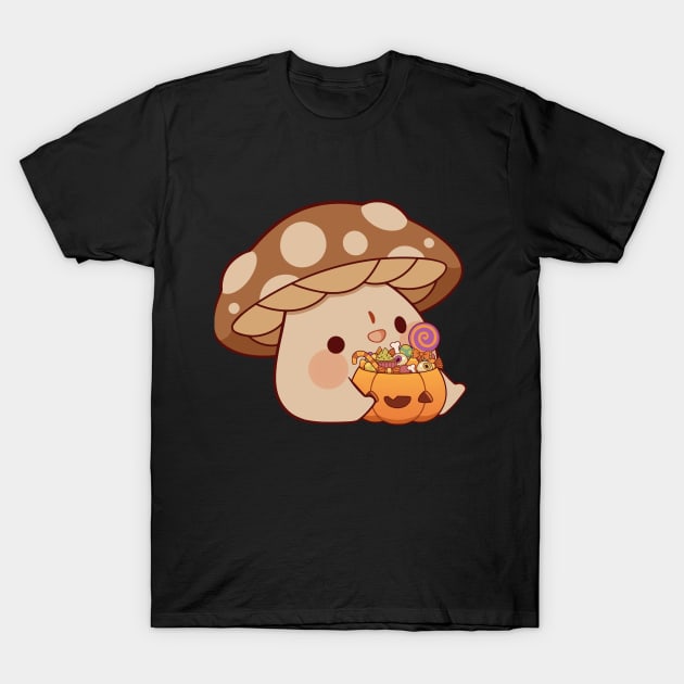 Trick or treat mushroom T-Shirt by Rihnlin